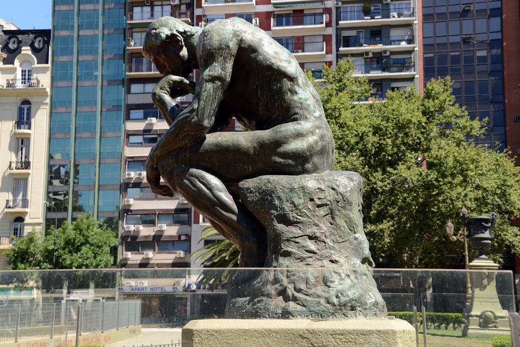 02 The Thinker By August Rodin Side View Congressional Plaza de Congresso Buenos Aires